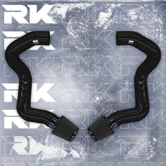 Kies-Motorsports Kies Motorsports BMW F90 M5 M8 / G30 2020+ M550i Front Mount Intakes Black / Black Air Filter / M5/M8