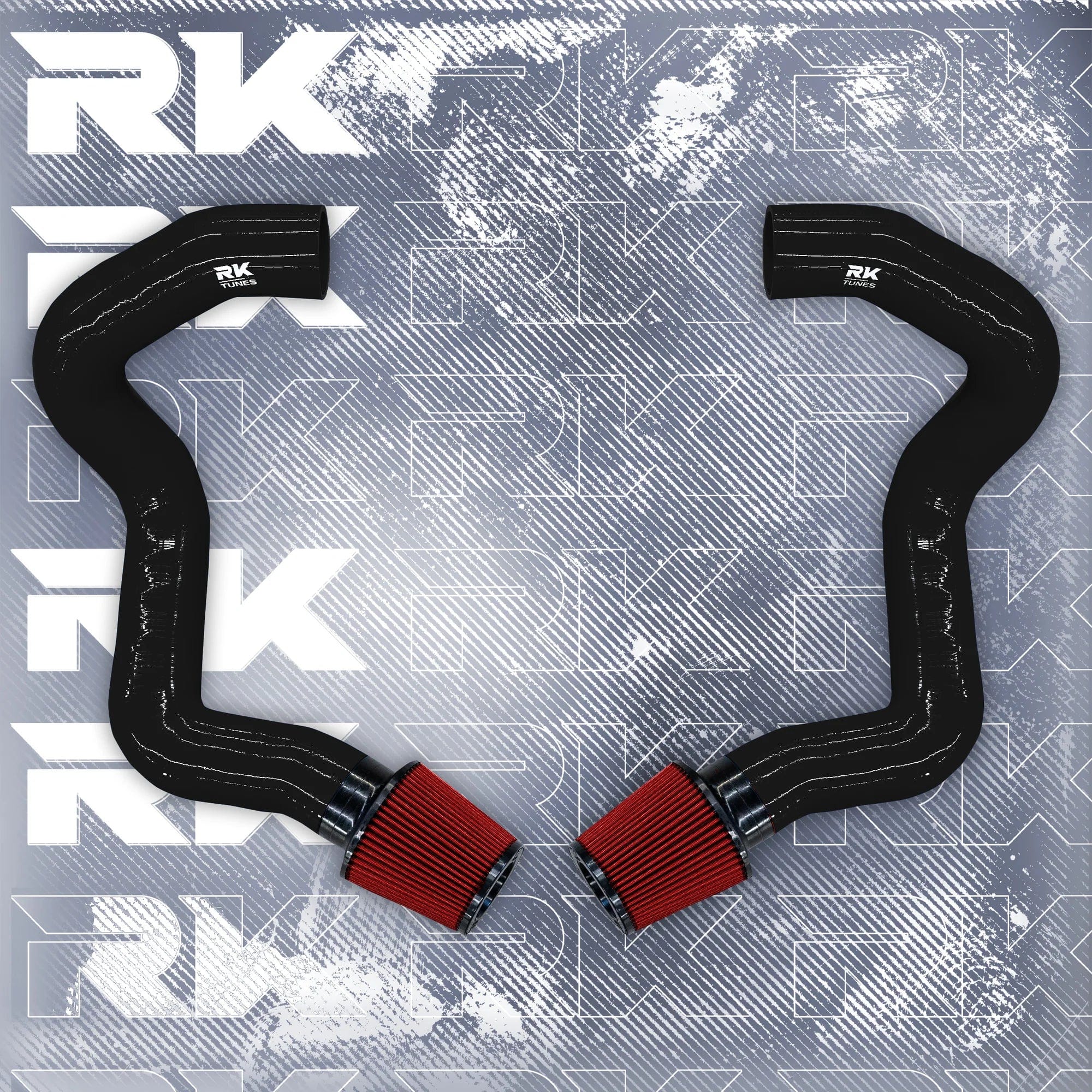 Kies-Motorsports Kies Motorsports BMW F90 M5 M8 / G30 2020+ M550i Front Mount Intakes Black / Red Air Filter / M5/M8