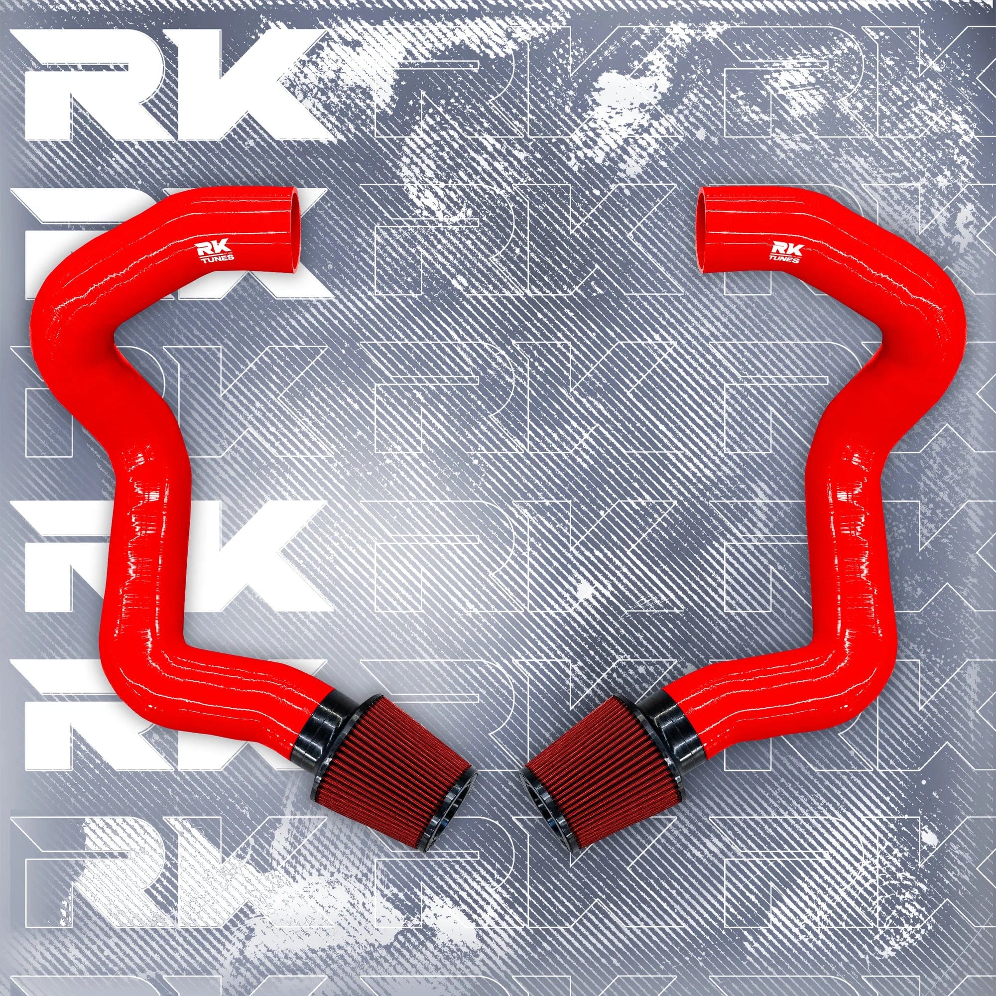 Kies-Motorsports Kies Motorsports BMW F90 M5 M8 / G30 2020+ M550i Front Mount Intakes Red / Red Air Filter / M5/M8