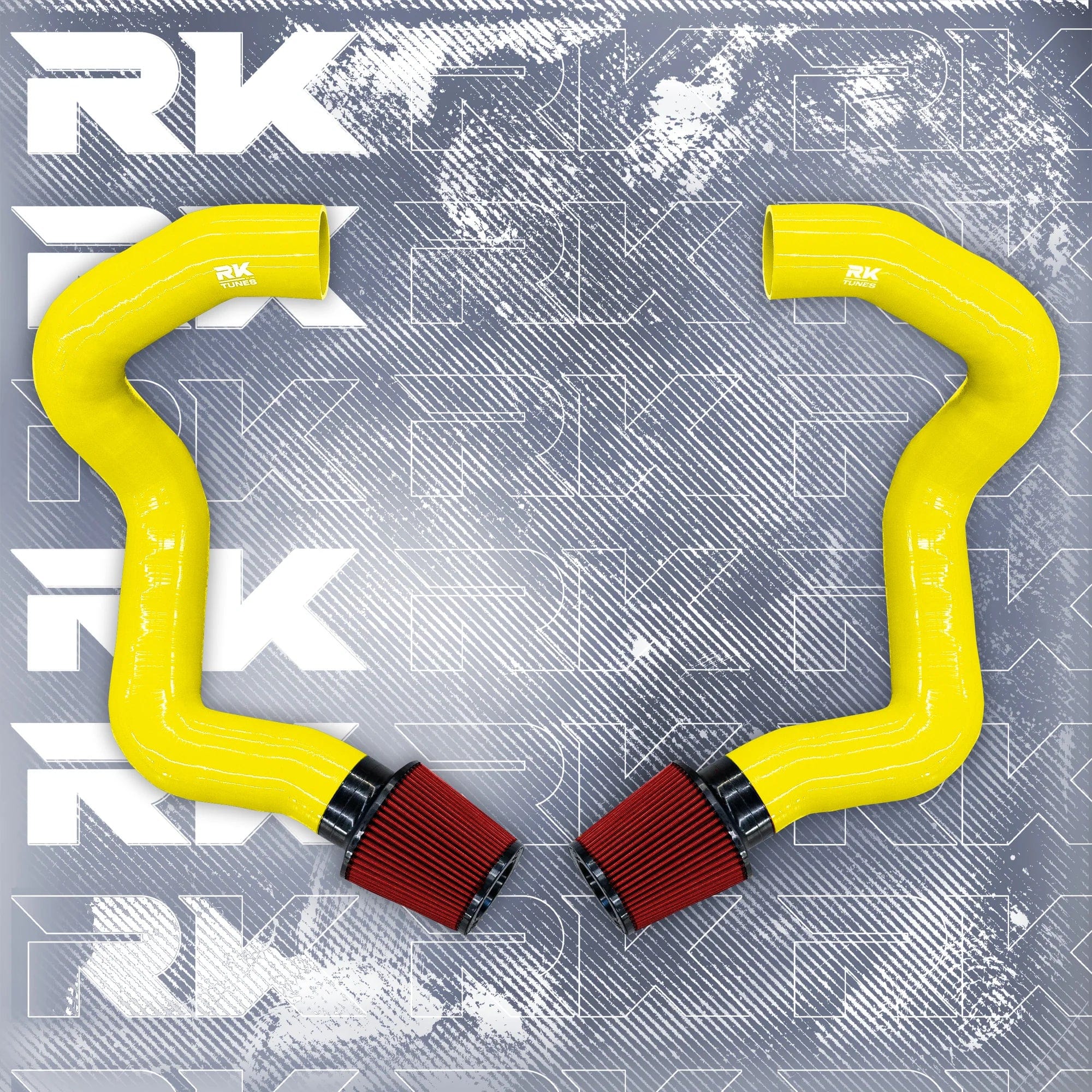 Kies-Motorsports Kies Motorsports BMW F90 M5 M8 / G30 2020+ M550i Front Mount Intakes Yellow / Red Air Filter / M5/M8