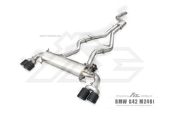 Kies-Motorsports Kies Motorsports FI Exhaust BMW G42 M240i | 3.0T B58 | 2022+ Front Pipe + Mid Pipe + Valvetronic Muffler (Retains OEM Valve Settings - No Remote)
