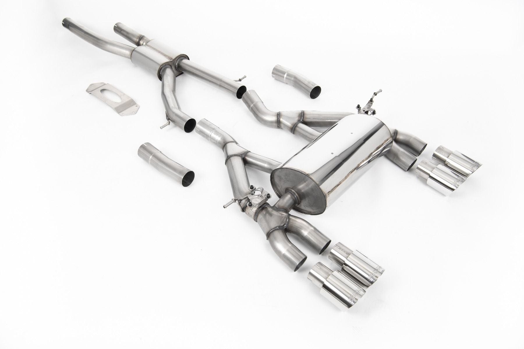 Kies-Motorsports Kies Motorsports GPF / OPF BACK ROAD EXHAUST SYSTEM WITH POLISHED GT-90 TRIMS