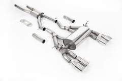 Kies-Motorsports Kies Motorsports GPF / OPF BACK ROAD EXHAUST SYSTEM WITH POLISHED GT-90 TRIMS
