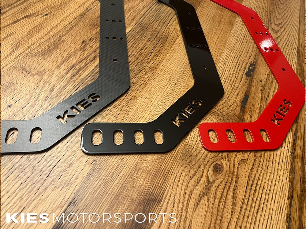 Kies-Motorsports Kies Motorsports Kies Motorsports BMW Fire Extinguisher Seat Mounts Gloss Black 6061 Aluminum / No thanks