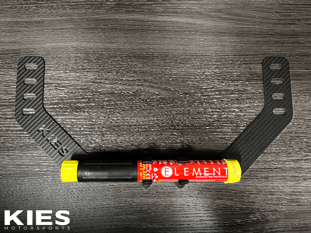 Kies-Motorsports Kies Motorsports Kies Motorsports BMW Fire Extinguisher Seat Mounts Matte Finish Real Carbon Fiber / Please add an Element E50 Extinguisher