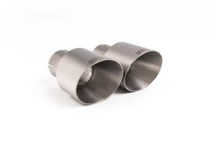 Kies-Motorsports Kies Motorsports RESONATED (QUIETER) CAT-BACK EXHAUST SYSTEM WITH POLISHED TRIMS (FOR 435I M SPORT VALANCE) GT- Brushed Titanium
