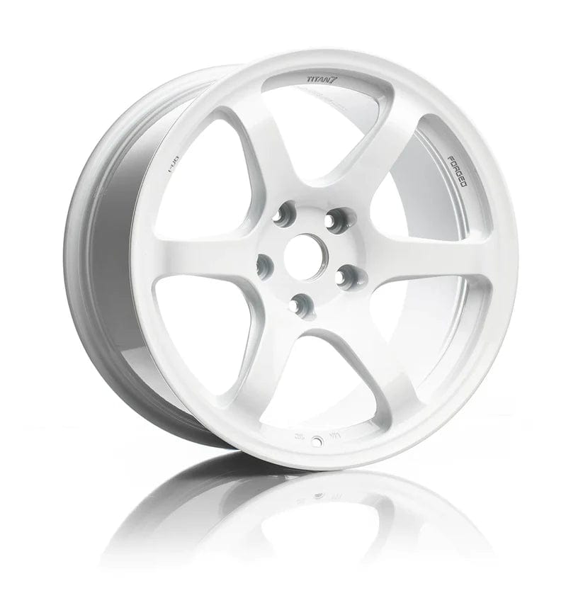 Kies-Motorsports Kies Motorsports Titan 7 T-D6e Wheel 18x10/Offset +25/ 5x120 E46 M3 / E9X M3 / Speedline White / SQUARE