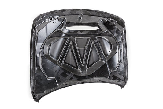 Kies-Motorsports Krass Tecknik Krass Tecknik V2 GTS Hood Wide Panel Carbon Fiber