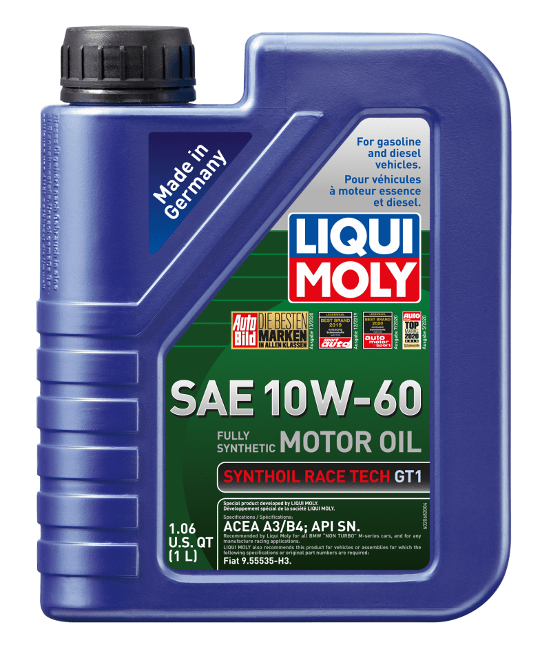Kies-Motorsports LIQUI MOLY LIQUI MOLY 1L Synthoil Race Tech GT1 Motor Oil SAE 10W60