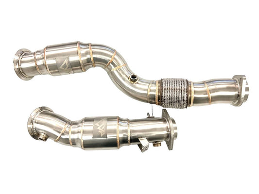 Kies-Motorsports Mastery of Art and Design MAD BMW M2C M3 M4 S58 G87 G80 G82 G83 Resonated Downpipes W/ Flex Section