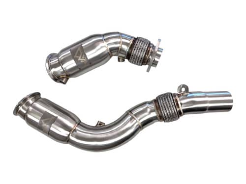 Kies-Motorsports Mastery of Art and Design MAD BMW S55 Catted Downpipes M2C M3 M4 W/ Flex Section