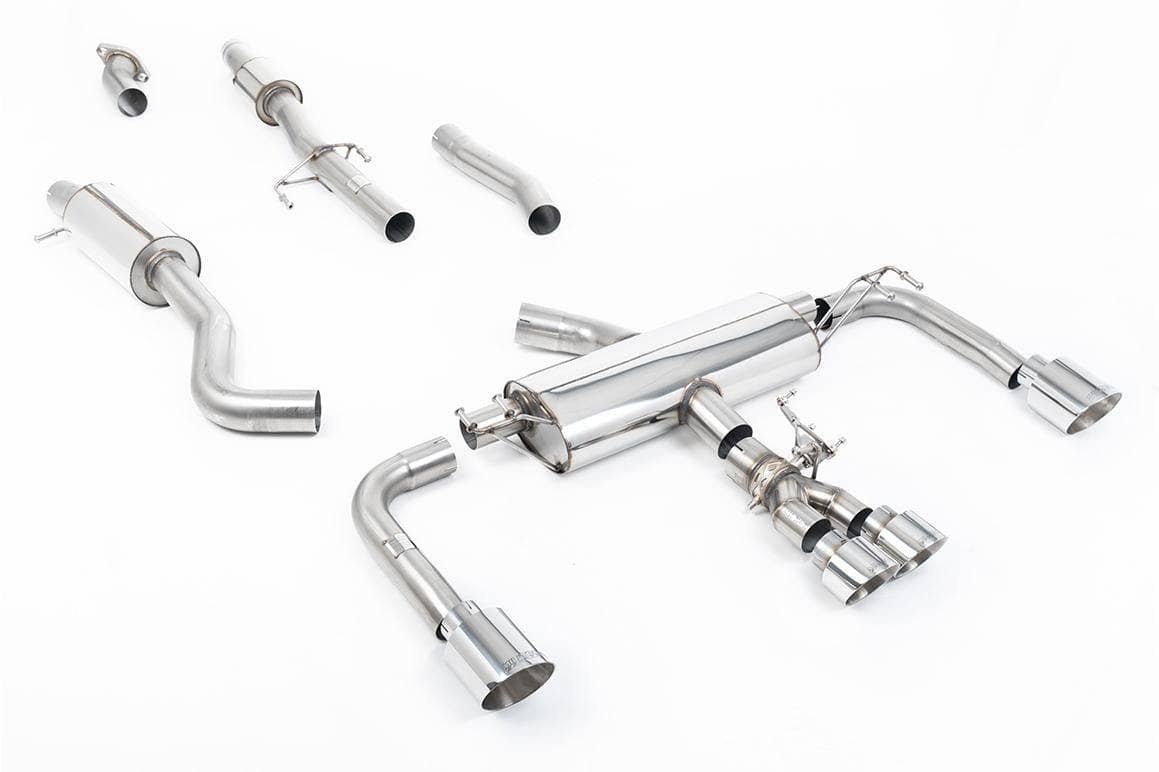 Kies-Motorsports Milltek Milltek 3' Resonated Primary Cat Back Systems Polished