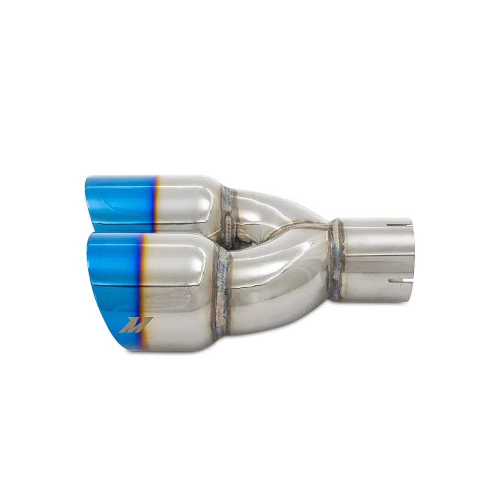 Kies-Motorsports Mishimoto Mishimoto Dual Offset Tips 2.5in Inlet 3in Outlet Slash Cut - Burnt