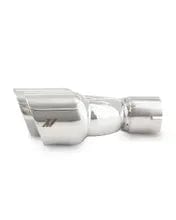 Kies-Motorsports Mishimoto Mishimoto Dual Offset Tips 2.5in Inlet 3in Outlet Slash Cut - Polished