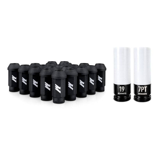 Kies-Motorsports Mishimoto Mishimoto Steel Locking Lug Nuts M14x1.5 20pc Set Black