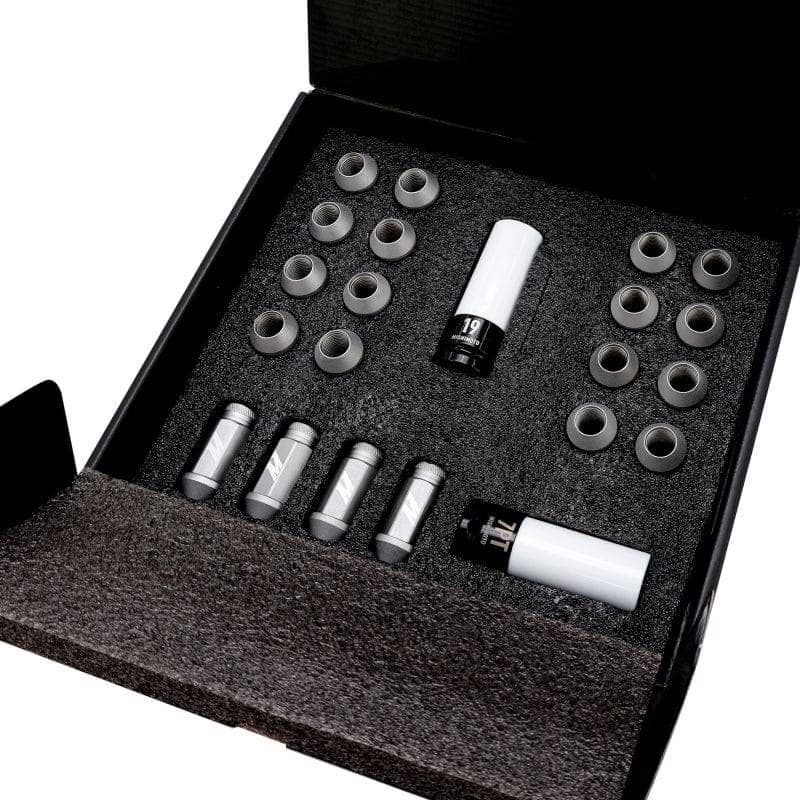Kies-Motorsports Mishimoto Mishimoto Steel Locking Lug Nuts M14x1.5 20pc Set Silver