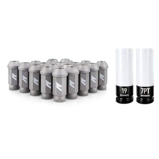 Kies-Motorsports Mishimoto Mishimoto Steel Locking Lug Nuts M14x1.5 20pc Set Silver