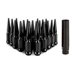 Kies-Motorsports Mishimoto Mishimoto Steel Spiked Lug Nuts M12x1.5 20pc Set - Black