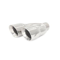 Kies-Motorsports Mishimoto Mishimoto Universal Steel Muffler Tip 2.5in Inlet Dual Y Polished
