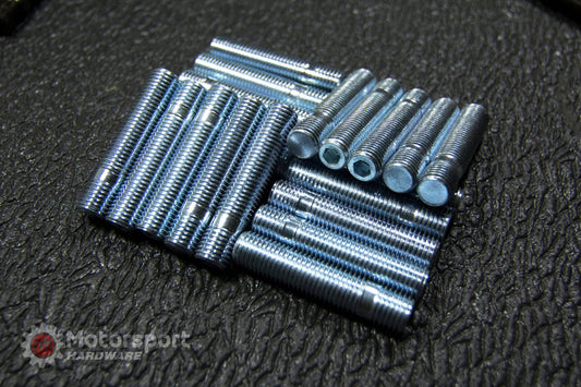 Kies-Motorsports Motorsport Hardware 57mm Silver Stud Kit 12 x 1.5 with Gun Metal 17mm MH Titan Nuts