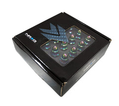 Kies-Motorsports NRG NRG 500 Series M12 X 1.5 Bullet Shape Steel Lug Nut Set - 21 Pc w/Lock Key - Neochrome