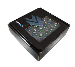 Kies-Motorsports NRG NRG 500 Series M12 X 1.5 Bullet Shape Steel Lug Nut Set - 21 Pc w/Lock Key - Neochrome