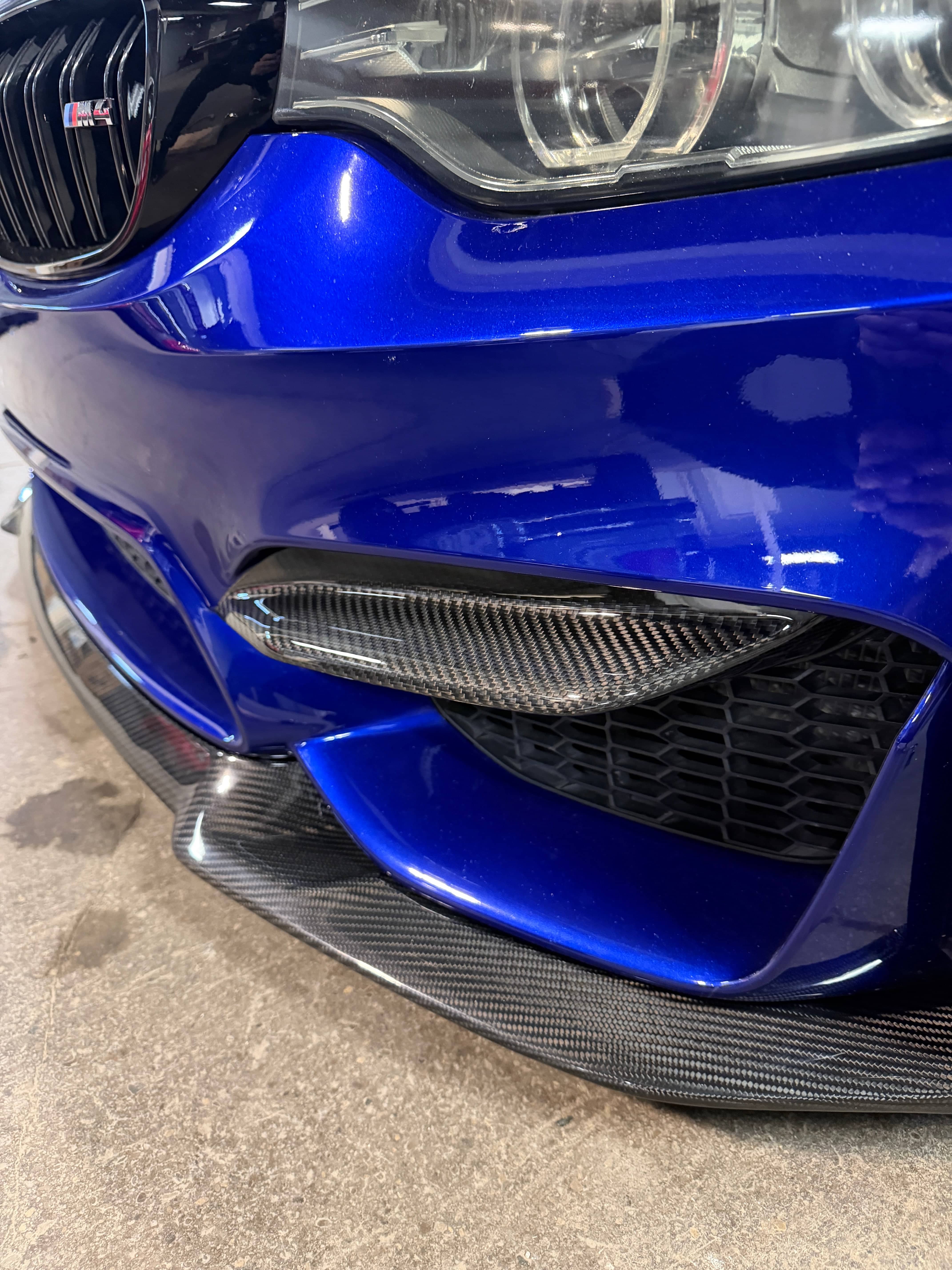 Kies-Motorsports NWCarbon Haus F8X Dry Carbon Fiber Upper Bumper Splitters