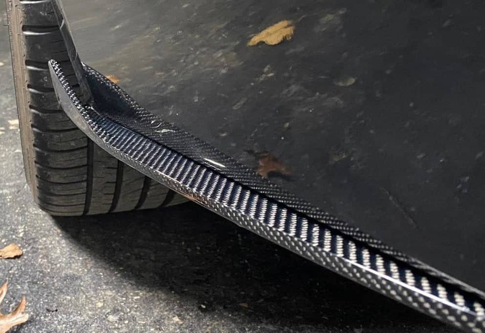 Kies-Motorsports Open Box Item OPEN BOX - 2012-2018 BMW Series (F30) Carbon Fiber Rear Bumper Splitters