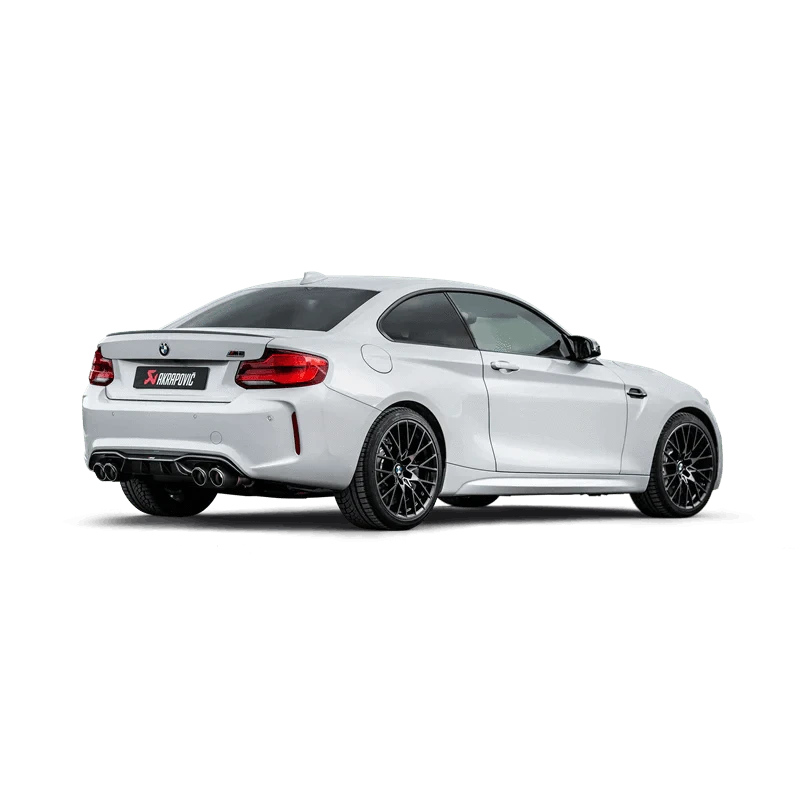 Kies-Motorsports Open Box Item **OPEN BOX** - Akrapovic 2018+ BMW M2 Competition/M2 CS (F87N) Slip-On Line (Titanium) W/Carbon Fiber Tips