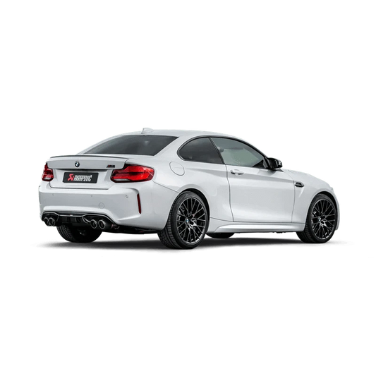 Kies-Motorsports Open Box Item **OPEN BOX** - Akrapovic 2018+ BMW M2 Competition/M2 CS (F87N) Slip-On Line (Titanium) W/Carbon Fiber Tips