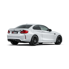 Kies-Motorsports Open Box Item **OPEN BOX** - Akrapovic 2018+ BMW M2 Competition/M2 CS (F87N) Slip-On Line (Titanium) W/Carbon Fiber Tips