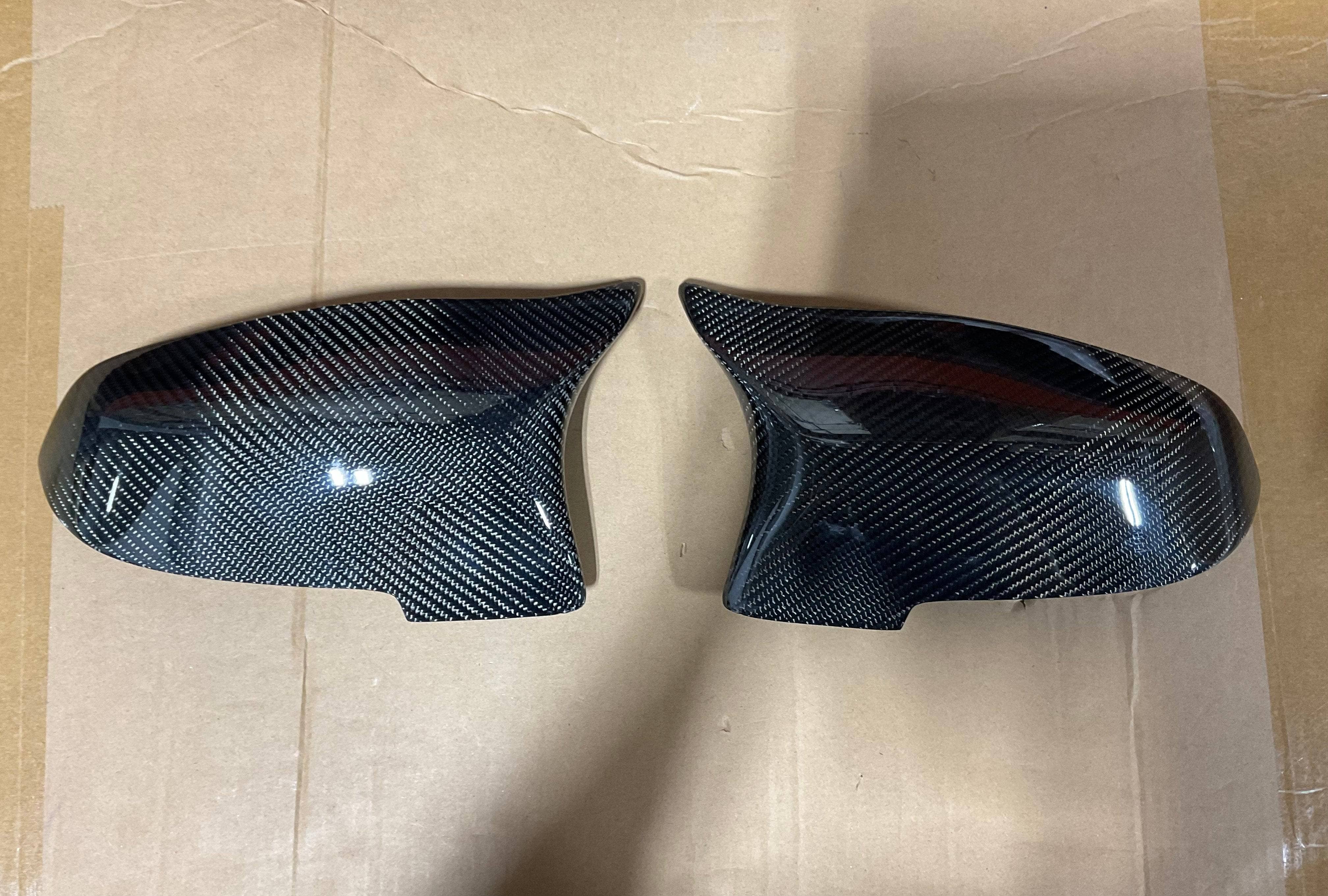 Kies-Motorsports Open Box Item OPEN BOX - BMW F10/F13/F01 5 Series M5 2011-2016 M-Style Wet Carbon Fiber Mirror Cap Replacements