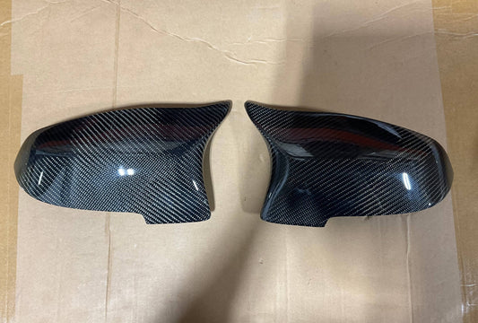 Kies-Motorsports Open Box Item OPEN BOX - BMW F10/F13/F01 5 Series M5 2011-2016 M-Style Wet Carbon Fiber Mirror Cap Replacements