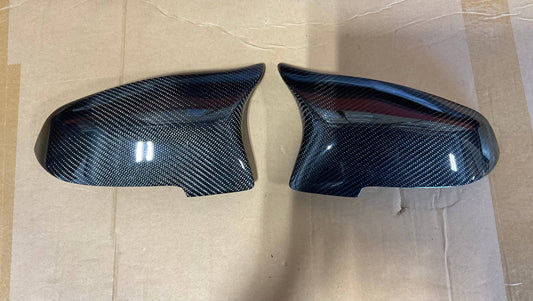 Kies-Motorsports Open Box Item OPEN BOX - BMW F10/F13/F01 5 Series M5 2011-2016 M-Style Wet Carbon Fiber Mirror Cap Replacements