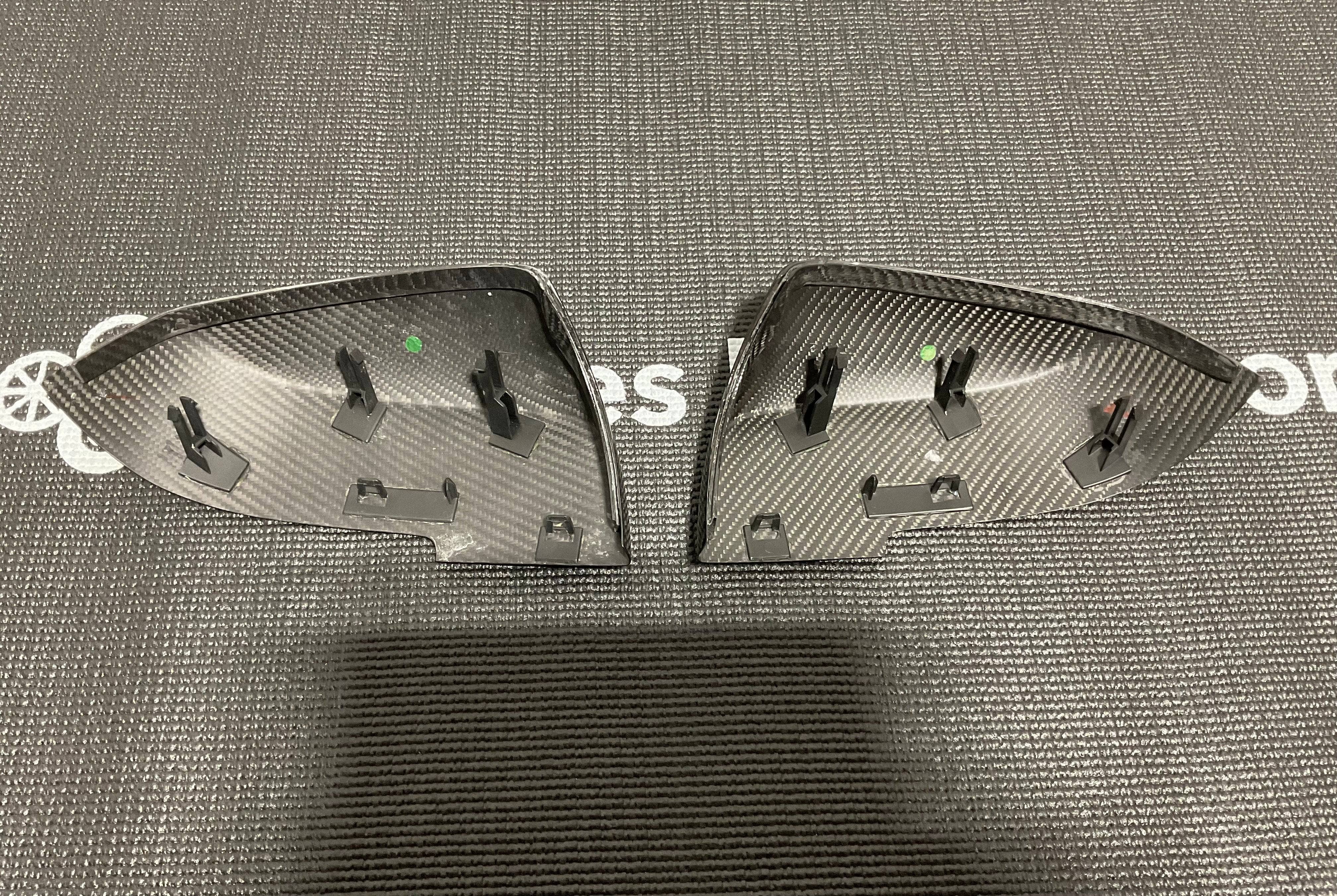 Kies-Motorsports Open Box Item OPEN BOX - BMW F30 Dry Carbon Fiber OEM Style Mirror Cap Replacements