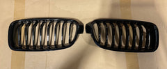 Kies-Motorsports Open Box Item OPEN BOX - BMW F30 Gloss Black Single Slat Kidney Grill Replacements
