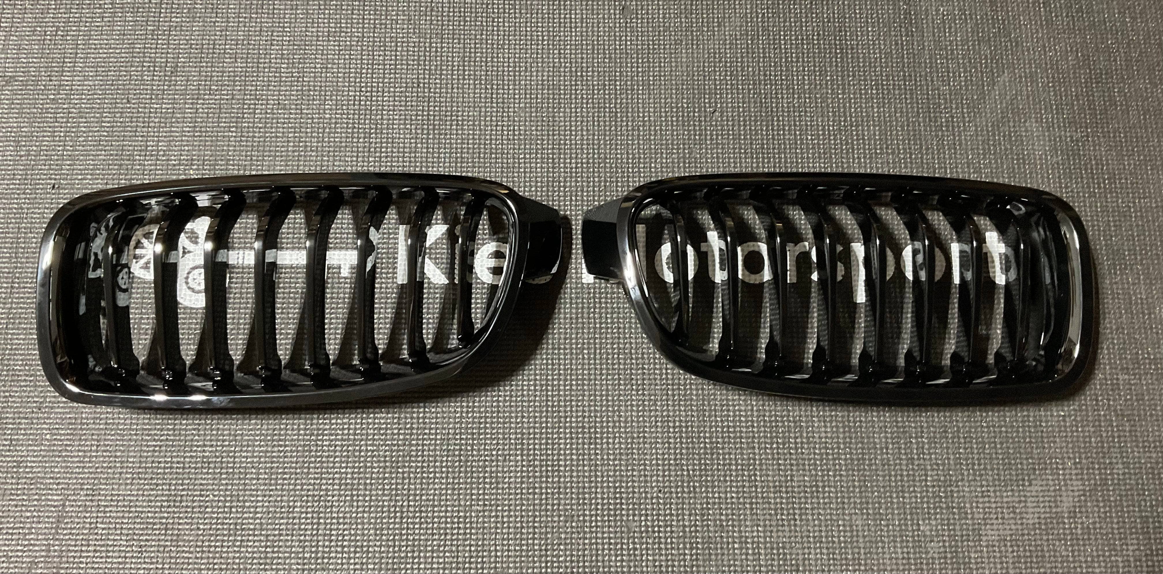 Kies-Motorsports Open Box Item OPEN BOX - BMW F30 Gloss Black Single Slat Kidney Grill Replacements