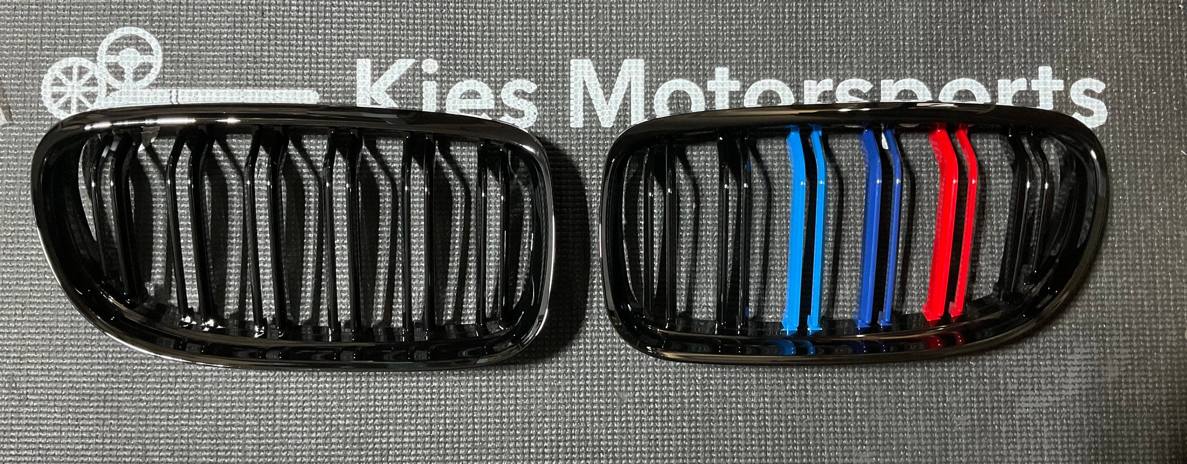 Kies-Motorsports Open Box Item OPEN BOX - BMW F32 4 Series Gloss Black w/ Tri-Color Kidney Grill Replacements