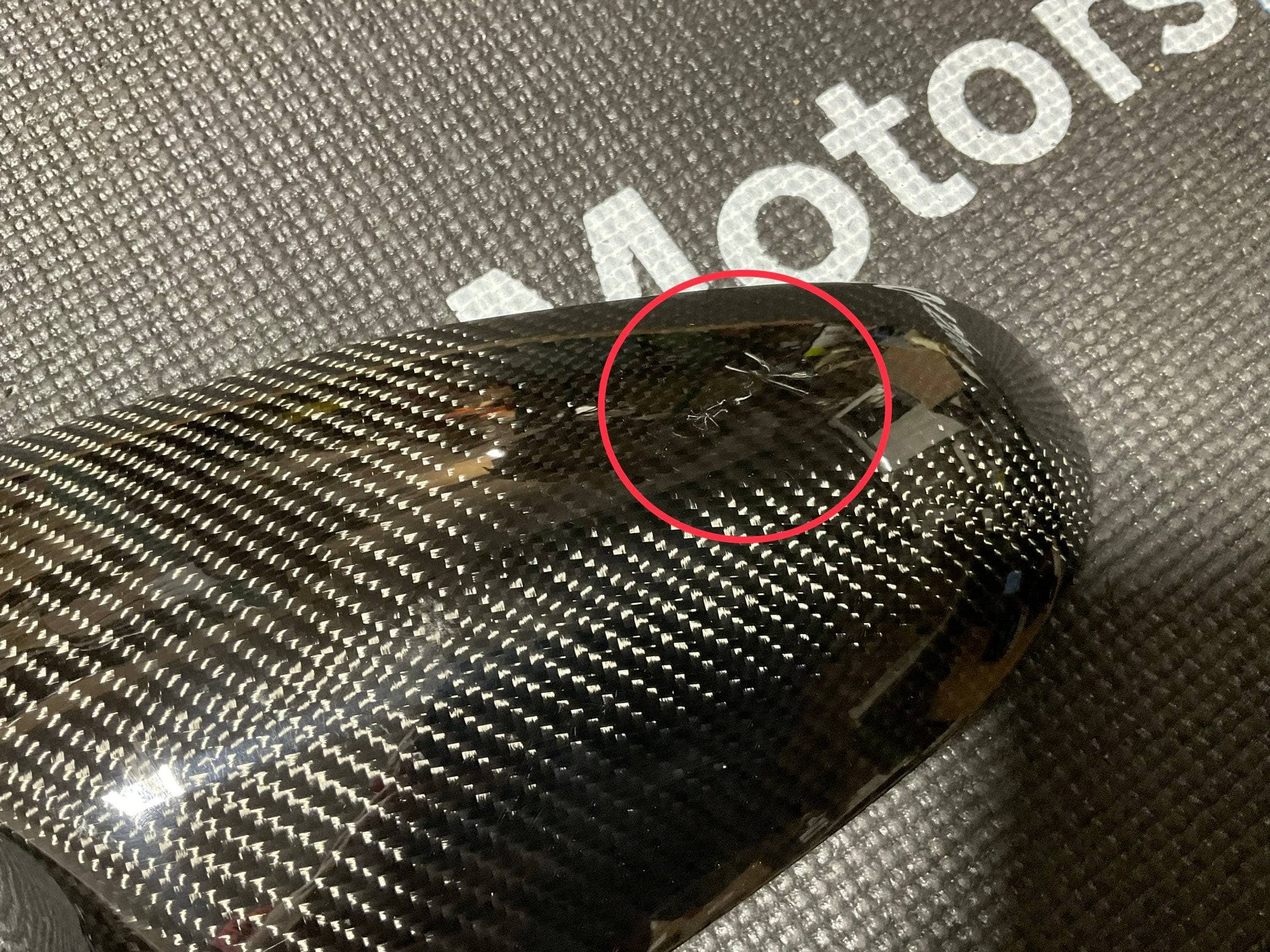 Kies-Motorsports Open Box Item OPEN BOX - BMW F80 Wet Carbon Fiber Mirror Cap Replacements (Driver side scratched)