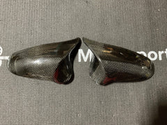 Kies-Motorsports Open Box Item OPEN BOX - BMW F80 Wet Carbon Fiber Mirror Cap Replacements (Driver side scratched)