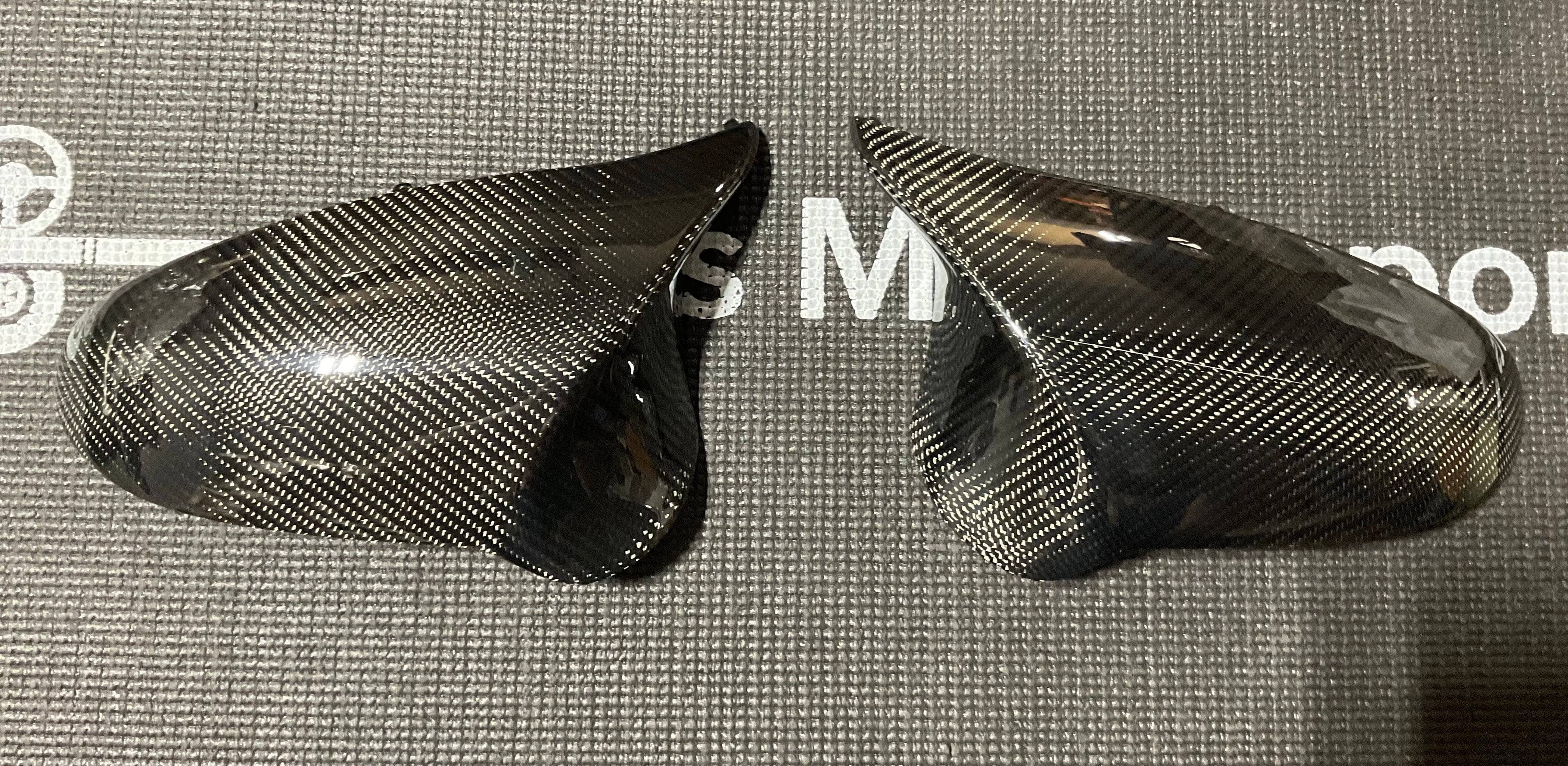 Kies-Motorsports Open Box Item OPEN BOX - BMW F8X Carbon Fiber Mirror Cap Replacements (Scratched)