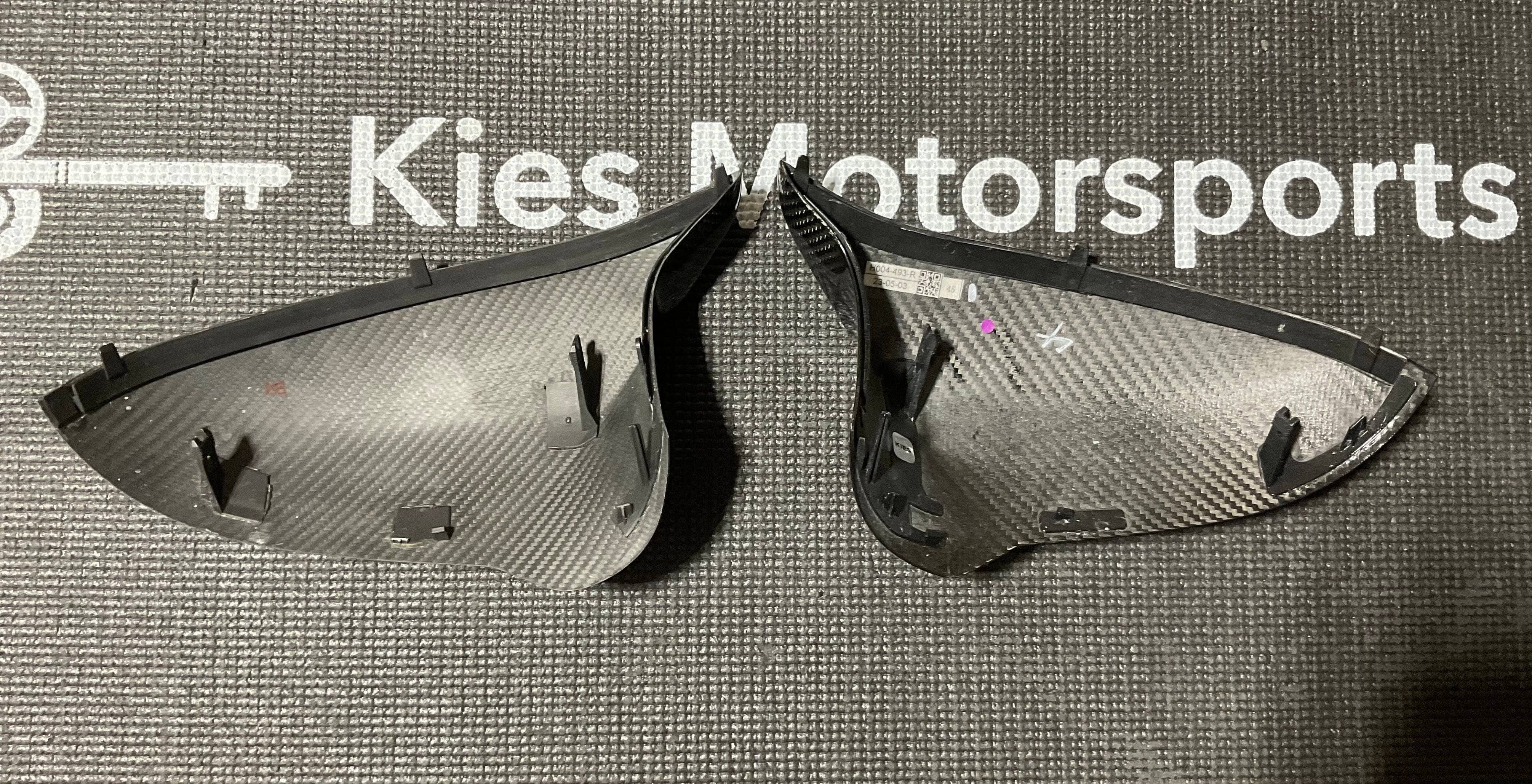 Kies-Motorsports Open Box Item OPEN BOX - BMW F8X Dry Carbon Fiber Mirror Cap Replacements (Gloss Finish)
