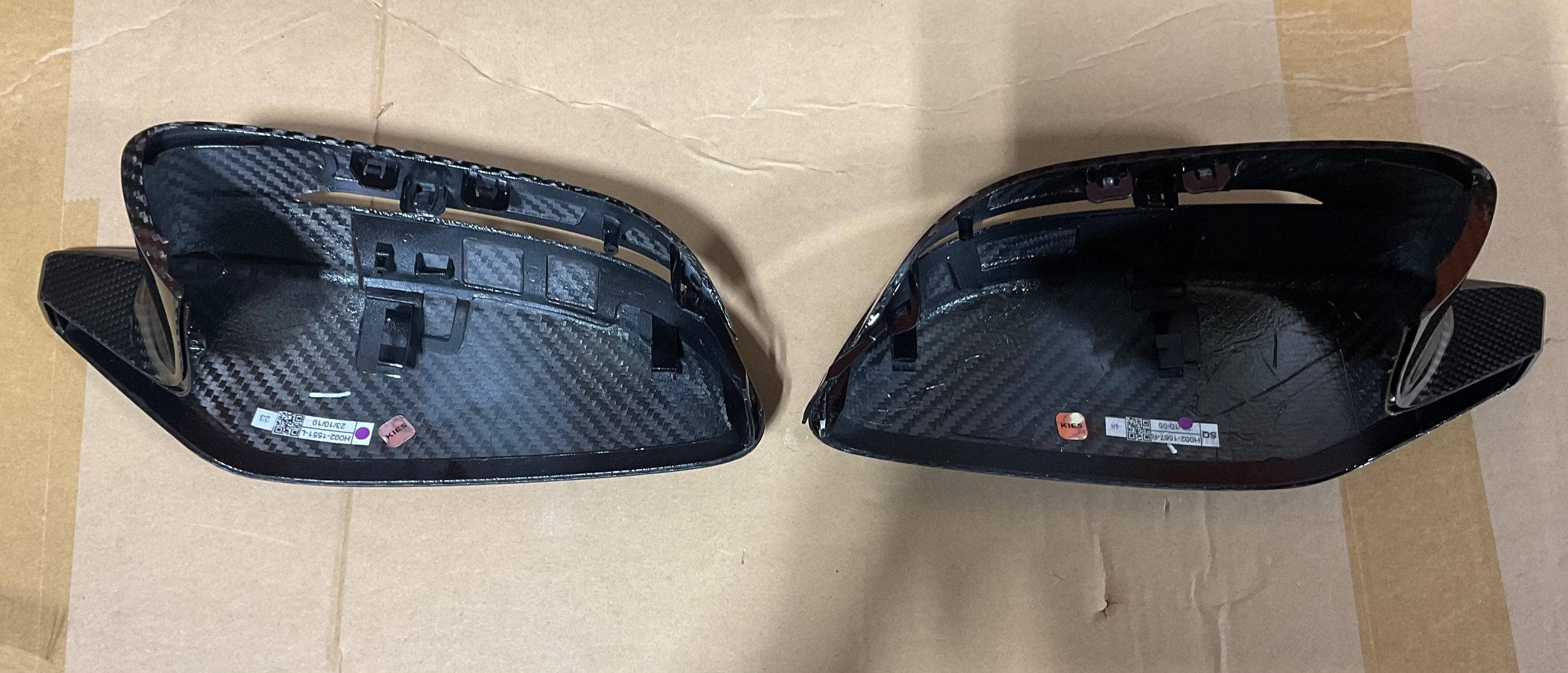 Kies-Motorsports Open Box Item OPEN BOX - BMW G8X Dry Carbon Fiber Mirror Cap Replacements (One Side Broken)