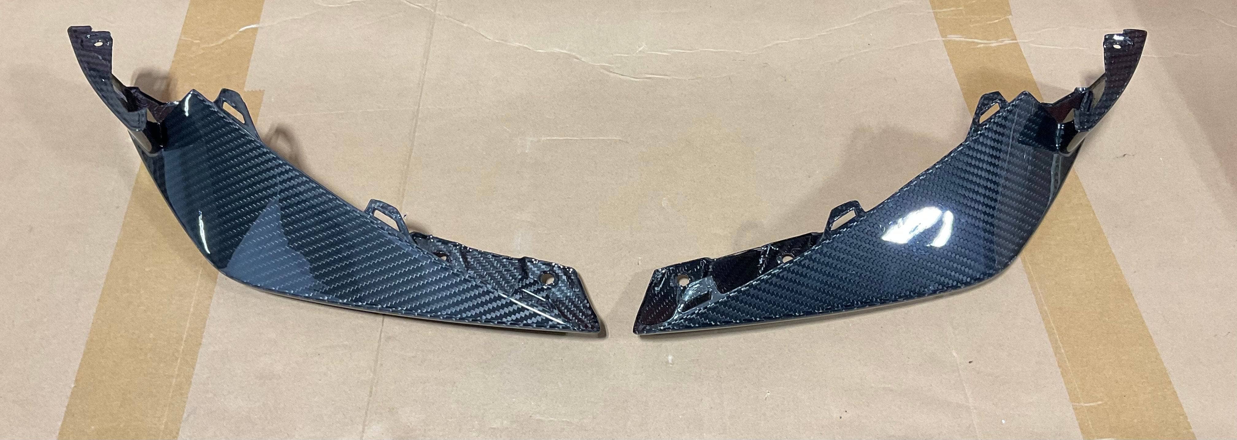 Kies-Motorsports Open Box Item OPEN BOX - BMW G8X OEM Style Dry Carbon Fiber Front Splitters