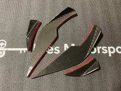 Kies-Motorsports Open Box Item OPEN BOX - BMW G8X VS Style Canards Dry Carbon Fiber (Gloss Finish)