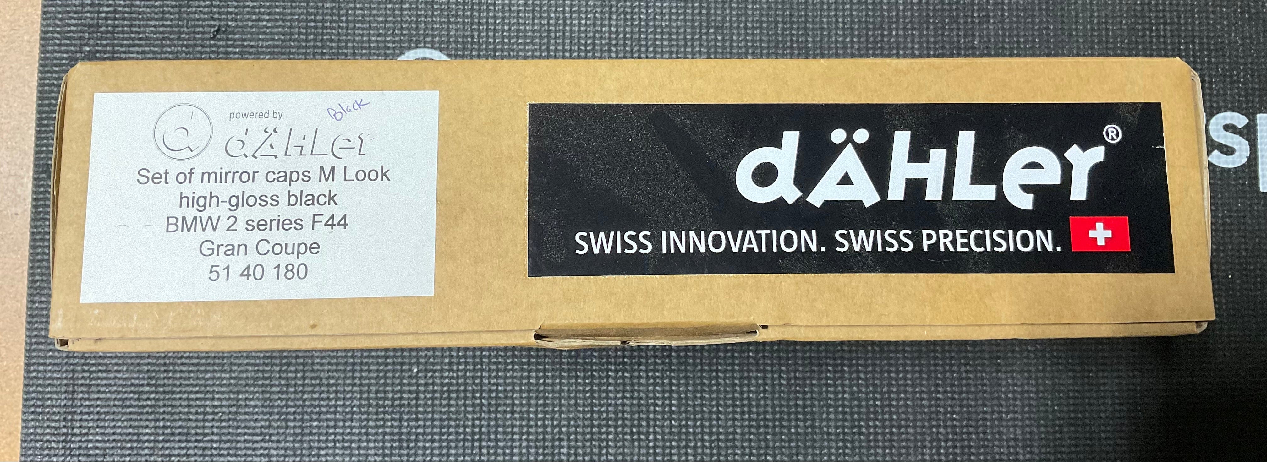 Kies-Motorsports Open Box Item OPEN BOX - Dahler Gloss Black M-Style Mirror Caps for BMW 2 Series F44 M235i Gran Coupe