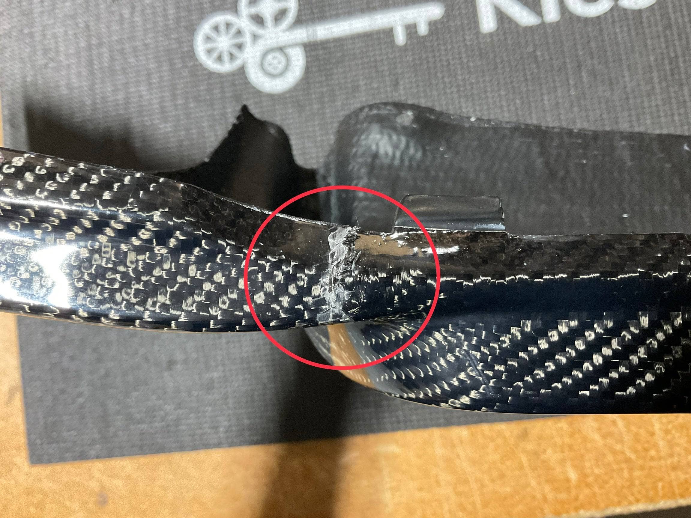 Kies-Motorsports Open Box Item OPEN BOX - F30 328i Carbon Fiber Diffuser (Cracked)