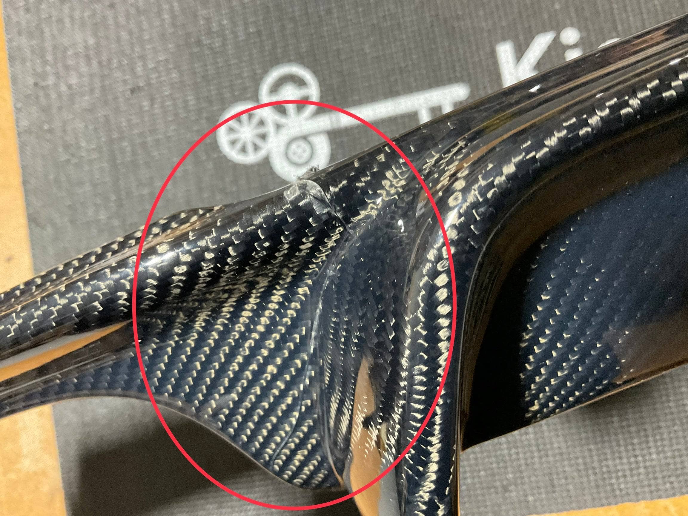 Kies-Motorsports Open Box Item OPEN BOX - F30 328i Carbon Fiber Diffuser (Cracked)