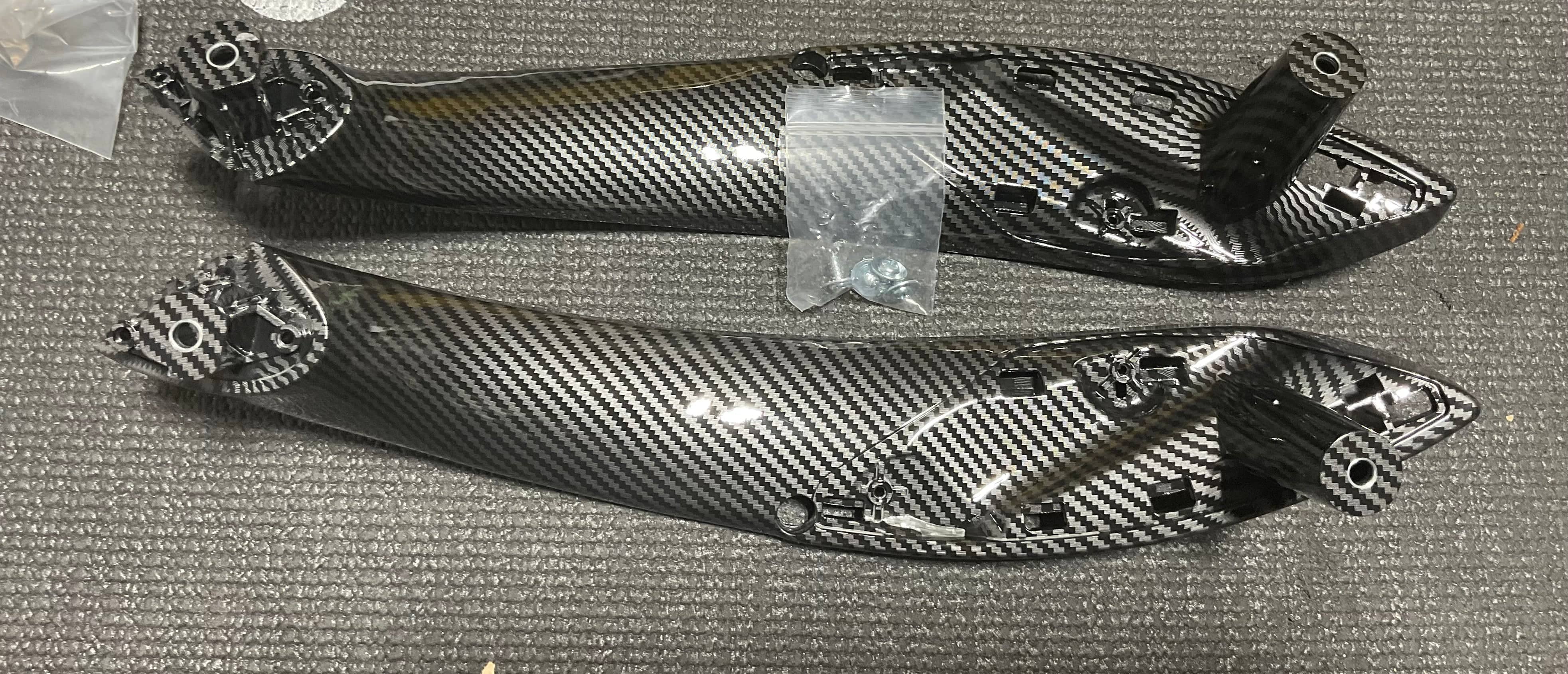Kies-Motorsports Open Box Item OPEN BOX - F32 Door Handle Replacements (Hydro-Dipped Carbon Fiber)