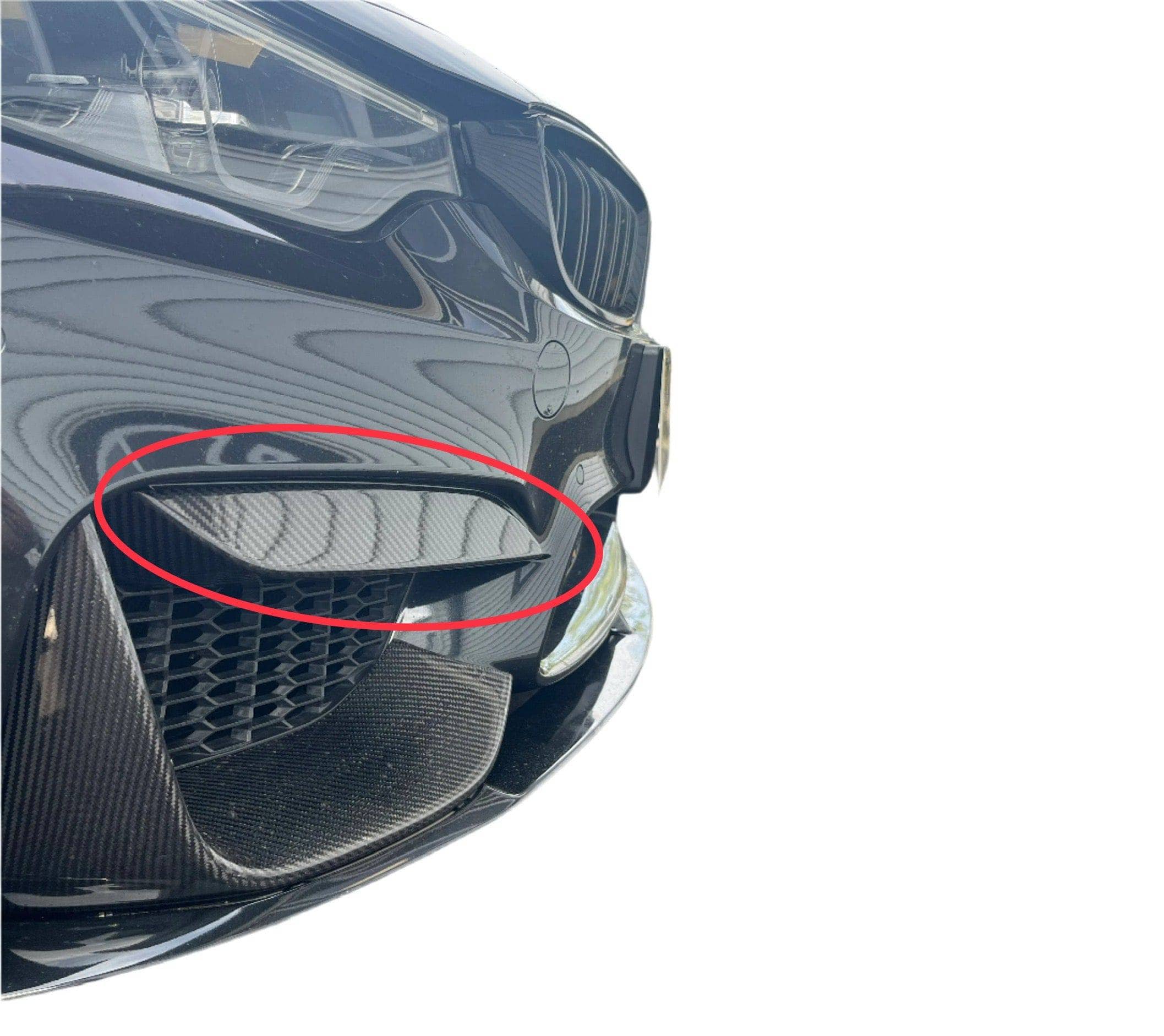 Kies-Motorsports Open Box Item OPEN BOX - F80/F82 M3/M4 Dry Carbon Fiber Front Bumper Upper Splitters